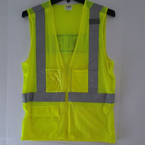 VEA HIGH-VISABILITY REFLECTIVE SAFETY VEST | TYPE R CLASS 2 | SIZE MEDIUM - Picture 1 of 14